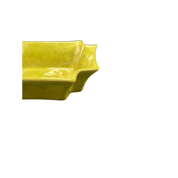 Rectangular Green Dish California Pottery Made in USA - Picture 2 of 6